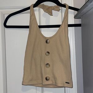 Halter Neck Tan Top